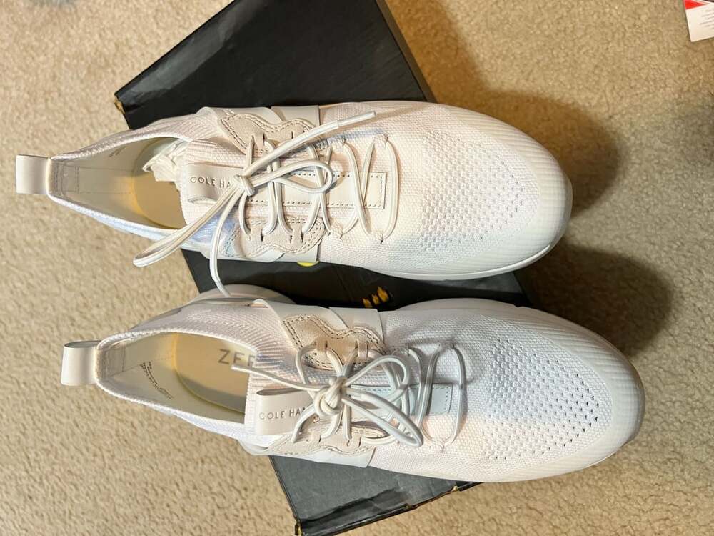 Cole Haan Zerogrand White Knit Sneakers